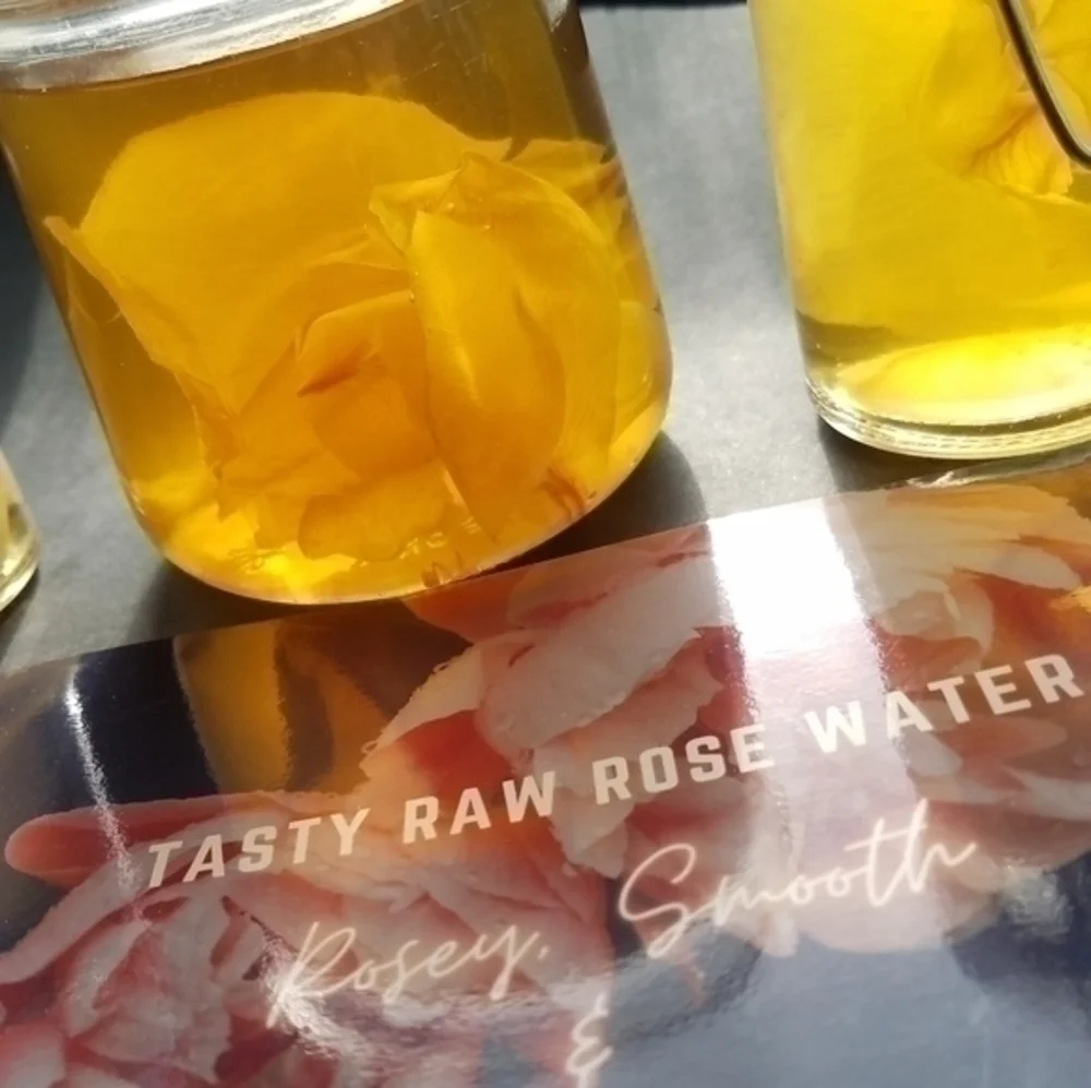 Tasty Organic Raw White Rose Water